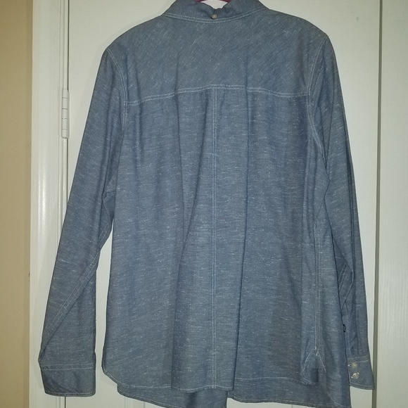 ๐ LINEN LOOK DENIM SHIRT - Picture 2 of 3